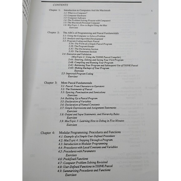 Vintage Problem Solving With Pascal On The Macintosh By Dr. T.K. Lim, 1992 - Picture 10 of 16